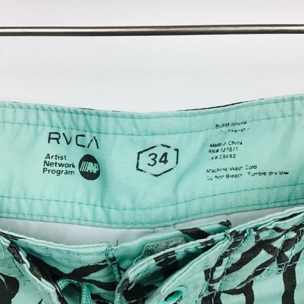 RVCA mens board shorts 34 waist